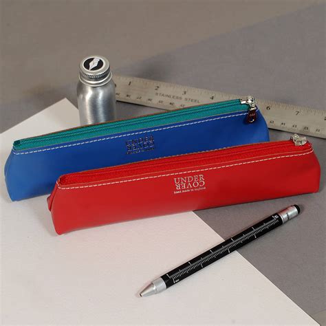 coloured leather pencil case  undercover notonthehighstreetcom