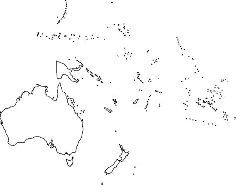 outline map  australia  oceania