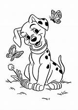 Coloring 101 Dalmatian Pages Dalmatians Dalmation Dog Dalmations Puppy Penny Printable Kids Colouring Disney Book Cute Sheets Gel Pen Butterfly sketch template