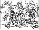 Pony Coloring Little Pages Printable Print Equestria Color Games Family Characters Ponies Girl Size Getcolorings Cartoon Book Online Colorings Popular sketch template