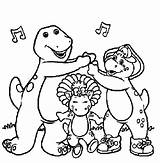 Barney Pages Coloring Printable Coloringpages sketch template