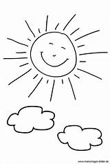 Sonne Malvorlagen Gesicht Ausmalbilder Malvorlage Wetter Kinder Drucken Lustigen Datei sketch template