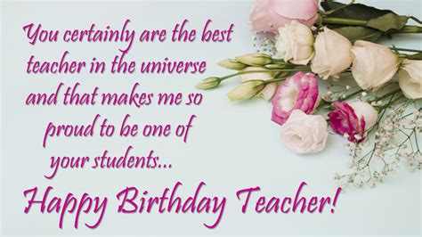 happy birthday teacher birthday wishes  teacher