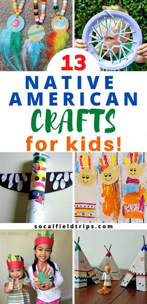 easy native american crafts  kids socal field trips