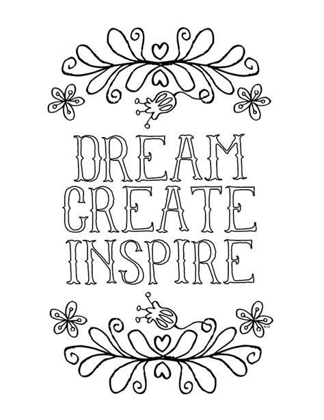 inspirational coloring pages    print