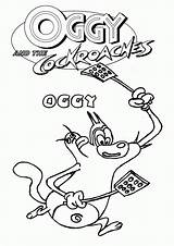 Oggy Coloring Cockroaches Pages Printable Animals Books sketch template