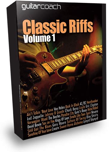42 classic guitar riffs quickly and easily great guitar riffs