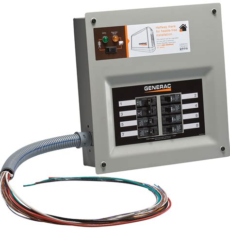 generac homelink prewired manual transfer switch  amps  circuits