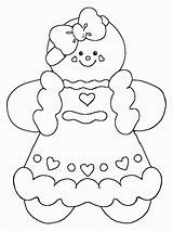 Coloring Gingerbread Girl Pages Boy Printable Popular sketch template