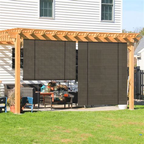 amazoncom coarbor outdoor roll  shades blinds  porch patio shade exterior roller shade
