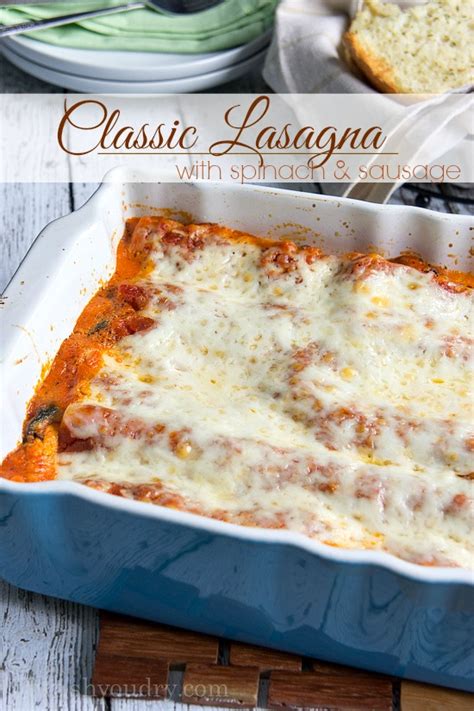 classic lasagna recipe  wash  dry