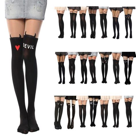 fashion sexy women tattoo socks sheer pantyhose mock stockings tights【2019】 fashion online