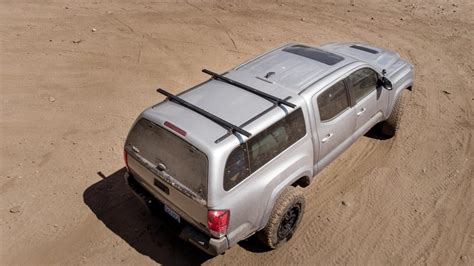 custom diy budget roof rack  truck bed topper  gen tacoma