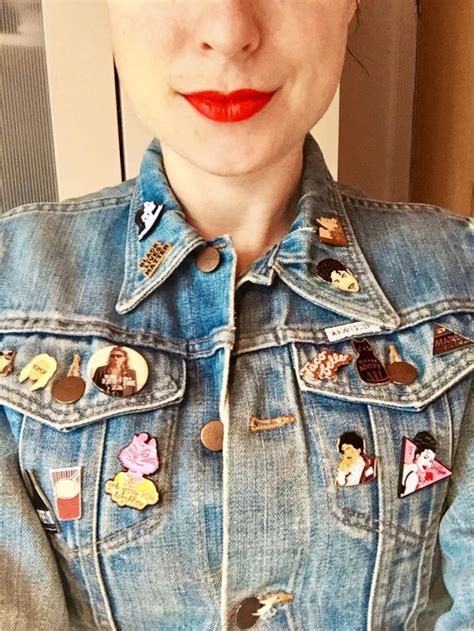 Diy How To Customize Your Denim Jacket With Pins Skinny Dip