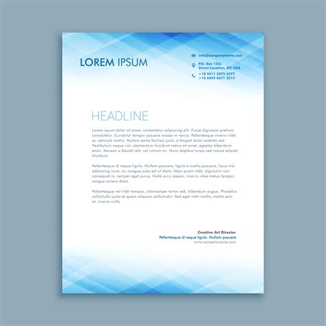 personal letter head format  business card letterhead templates medialoot