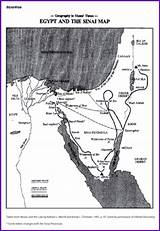 Sinai Coloring Peninsula Map Egypt Designlooter Study 76kb 405px Biblewise sketch template