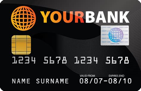credit card template vector