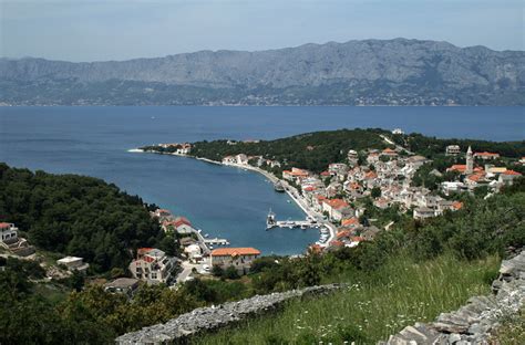 village  povlja island  brac  croatia