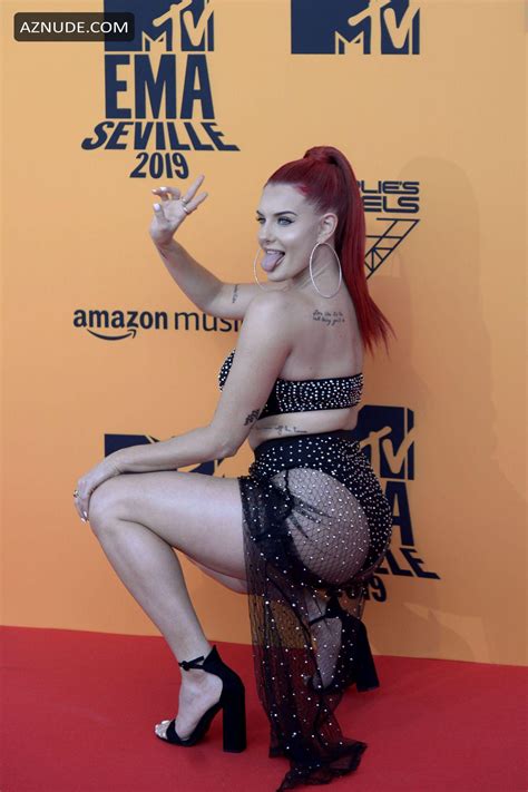 justina valentine at the mtv europe music awards at the fibes conference and exhibition centre