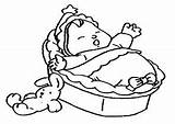 Baby Crib Coloring Pages Drawing Asleep Fall Doll Little Adorable Getdrawings Sheets Sheet Template sketch template