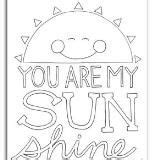 sunshine  coloring prints love coloring pages