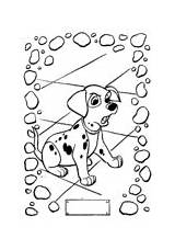 Coloring 101 Dalmatians Pages Angry Freckles Dalmatian sketch template