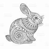 Volwassenen Bunny Konijn Pasen Hase Osterhase Malvorlagen Ostern Erwachsene Ausdrucken Mandalas Intricate Pascua Malen Conejo Adultos sketch template
