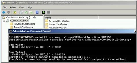 Sha1 Key Migration To Sha256 For A Two Tier Pki Hierarchy Microsoft
