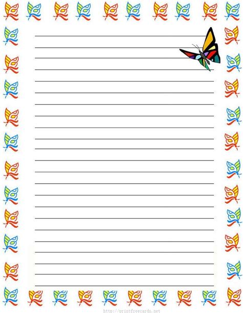 images  printable lined writing paper  pinterest kids