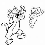Tom Jerry Coloring Pages Drawing Cartoon Outline Printable sketch template