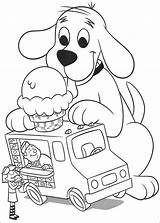 Clifford Coloring Pages Kids Ice Cream Truck sketch template