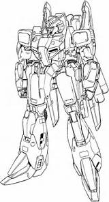 Gundam Coloring Pages Mech X4 Printable Suit Mobile Drawings Lineart C1 Sci Zplus Template sketch template