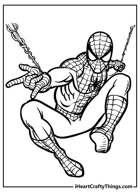 spiderman coloring coloring pages marvel coloring