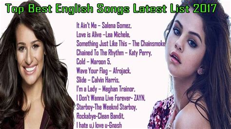 top  english songs latest list youtube