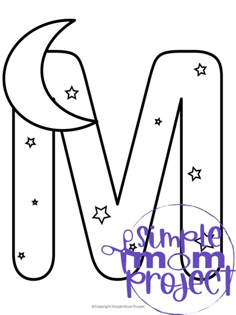 fun printable alphabet coloring pages simple mom project
