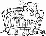 Coloring Pages Tub Bathtub Hot Dogs Drawing Printable Dog Colouring Clipart Kids Animal Getdrawings Gif Webstockreview sketch template