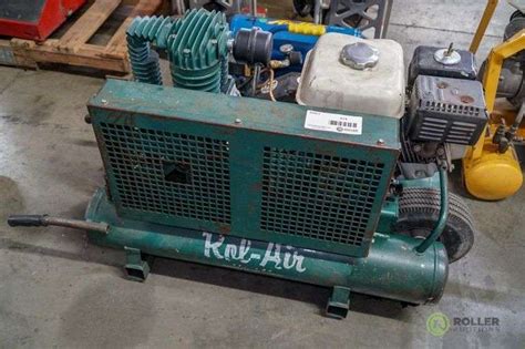rolair systems hk twin tube air compressor  honda gx hp gas engine roller auctions