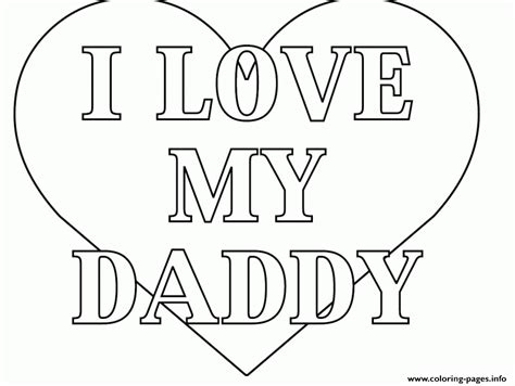 word  love  dad coloring page printable