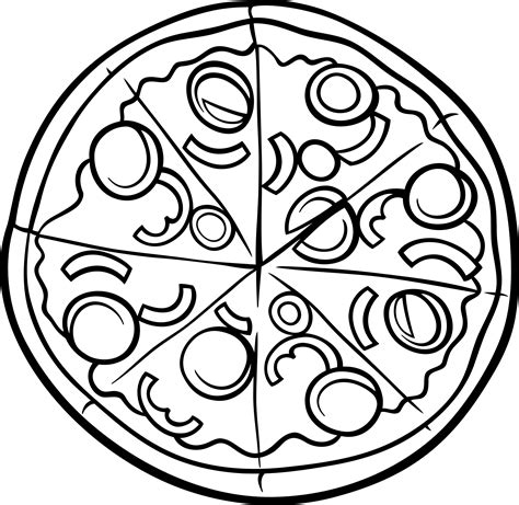 pizza coloring page printable pizza coloring page food coloring
