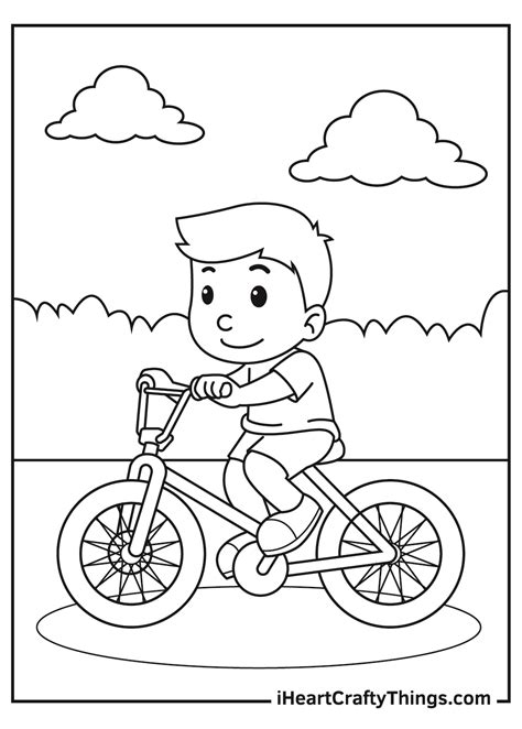 bicycle coloring page kids coloring pages pbs kids  parents vlrengbr