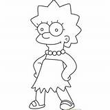 Simpson Lisa Maggie Coloring Pages Simpsons Sister Characters Cartoon Coloringpages101 Color Marge Character Template sketch template