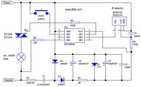 making light dimmer  remote schematic power amplifier  layout