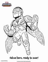 Falcon Avengers Downloadable sketch template