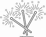 Clipart Fireworks Sparkler Drawing Firework Clip Draw Clipground Cliparts Save Pages Choose Board Find sketch template