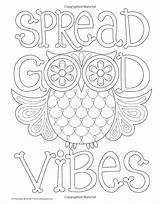 Coloring Good Vibes Pages Colouring Book Adult Color Quotes Fun Para Books Amazon Choose Board Sheets Printable sketch template