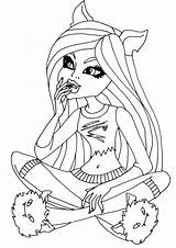 Monster High Pages Coloring Baby Getcolorings sketch template