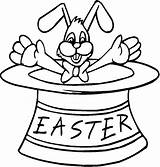 Easter Bonnet Colouring Coloring Pages Template sketch template