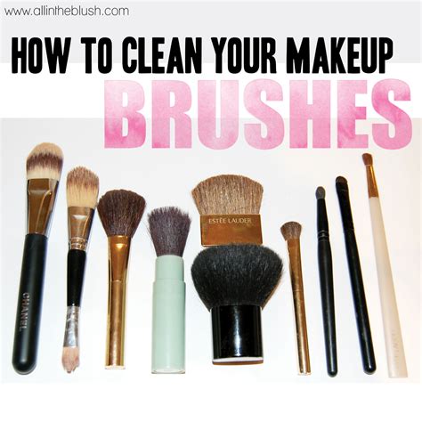 clean  makeup brushes    blush