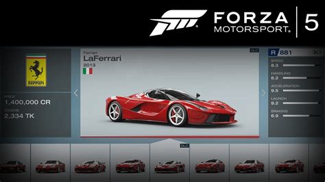 Forza 5 All Cars W Stats Limited Edition Cars Included Youtube