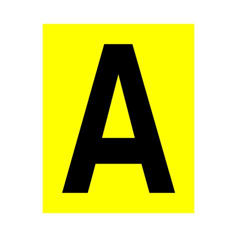 yellow letter  sticker safety labelcouk